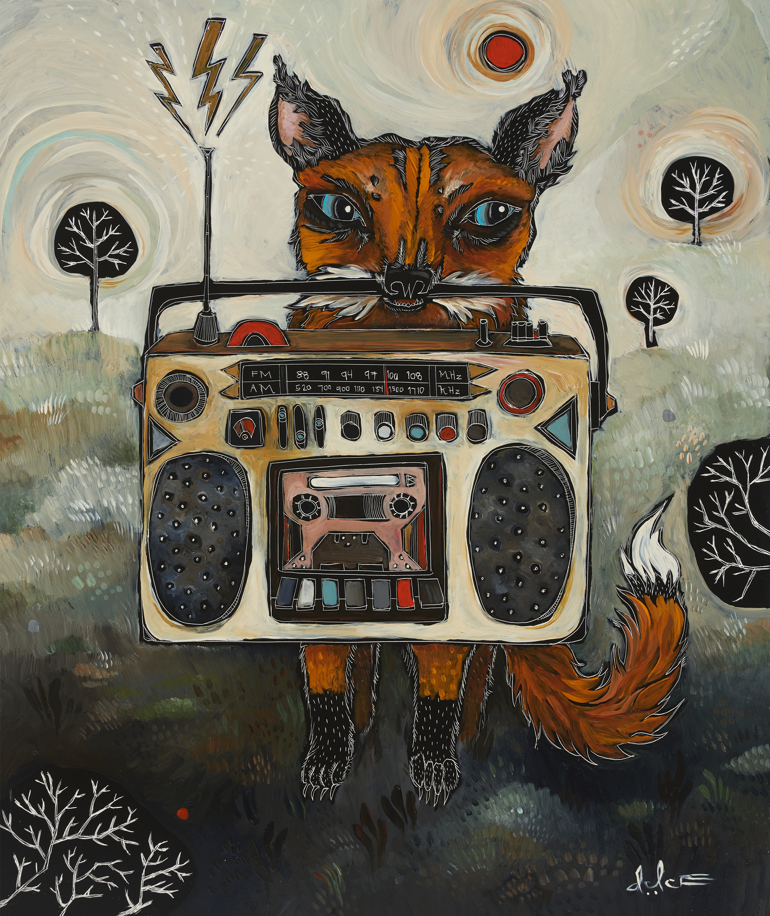 BoomBoxFox - 8x10
